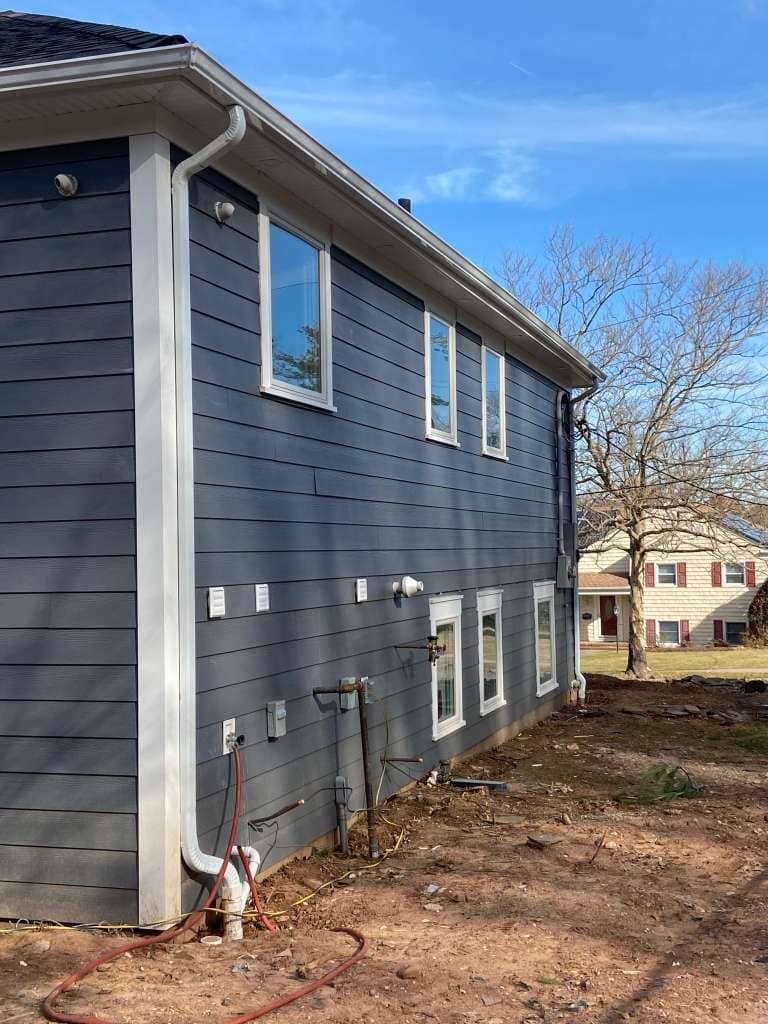 Legacy Contractor siding installation project on residential home exterior in Orange County NJ