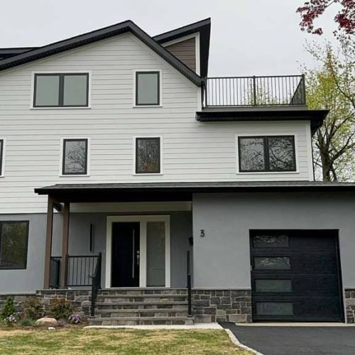 New construction roofing installation by Legacy Contractor in Orange County NJ with plywood roof decking and underlayment preparation